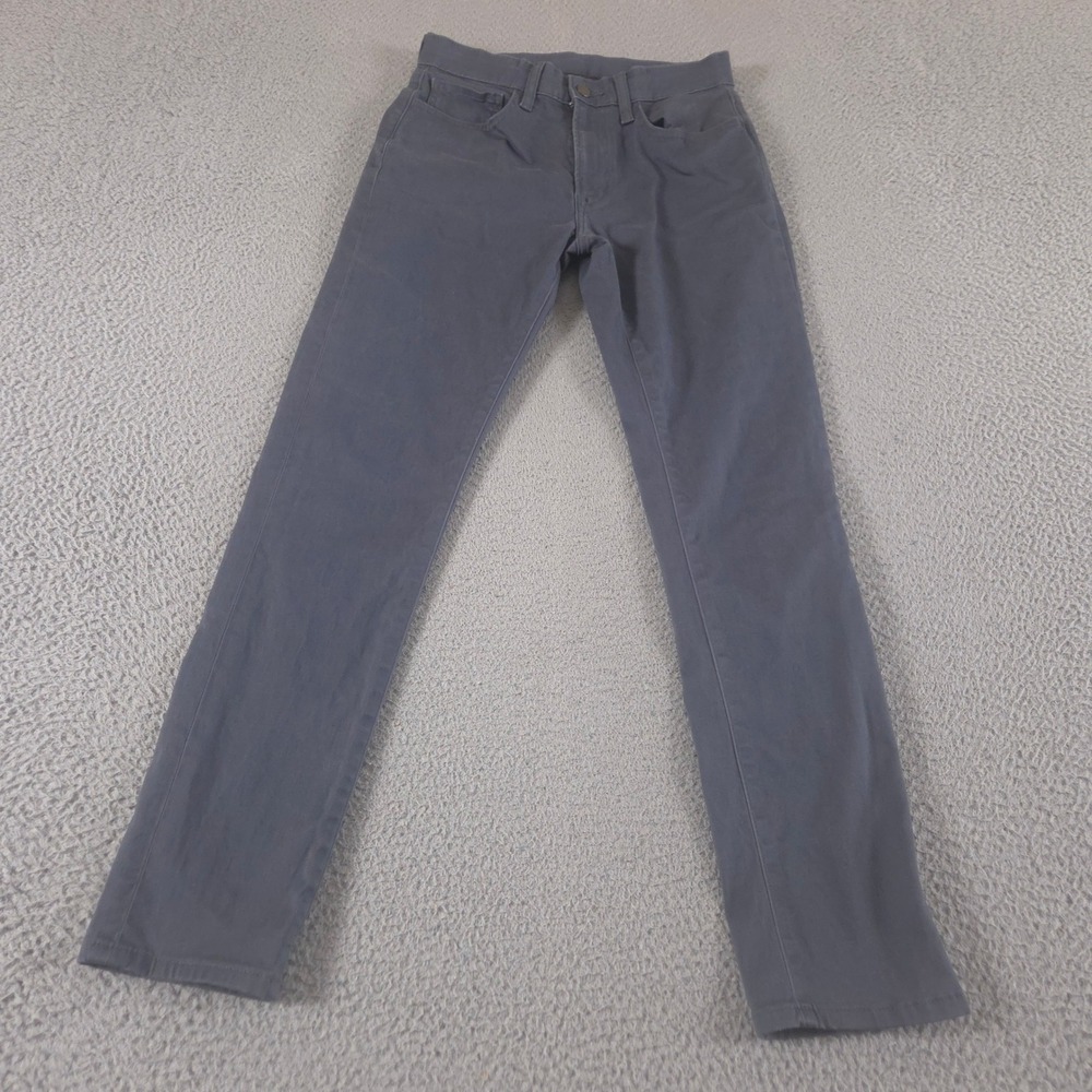 Uniqlo Pants Mens S‎ Gray Slim Fit Stretch Cotton Chino Trousers 5-Pocket Casual